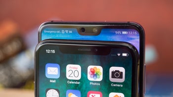 Apple and Huawei lead the notched smartphone trend in the first half of 2018