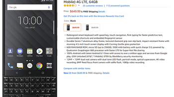 Silver BlackBerry Key2 back in stock at Amazon on August 6th
