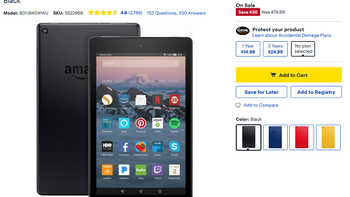 Amazon Fire HD 8 ($50) and Fire HD 10 ($100) on sale at Best Buy