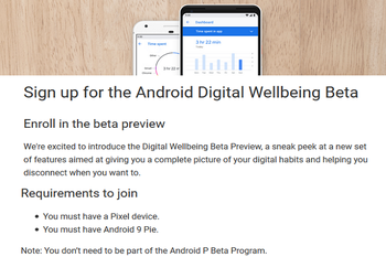 Pixel users can now sign up for Android's Digital Wellbeing beta app