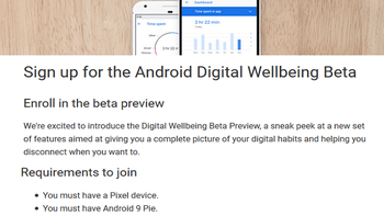 Pixel users can now sign up for Android's Digital Wellbeing beta app