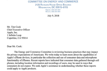 Apple repeats that "the customer is not our product," this time to Congress