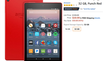Save 45% on the 32GB Fire HD 8 tablet from Amazon