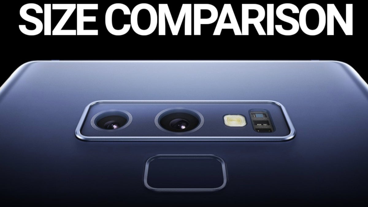 Samsung Galaxy Note 9 vs Note 8, iPhone X, Pixel 2 XL: size comparison