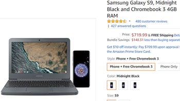 Deal: Buy a Samsung Galaxy S9 or S9+ from Amazon and get a free Chromebook