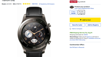 Best Buy, Amazon have the Huawei Watch 2 Classic on sale for $179.99