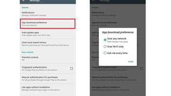 Google Play adds app download preferences to save your data - CNET