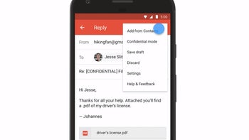 Google brings Confidential mode to Gmail for Android