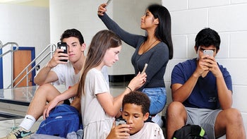A majority of U.S. teens now admit that they are hooked on handsets