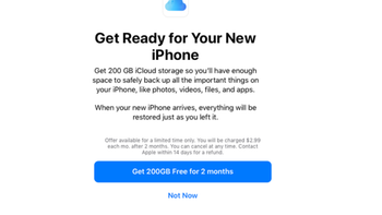 Apple is reportedly giving away two free months of iCloud storage for its U.S. customers