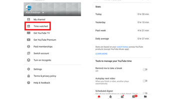 New feature will tell you how long you spend watching YouTube videos each day