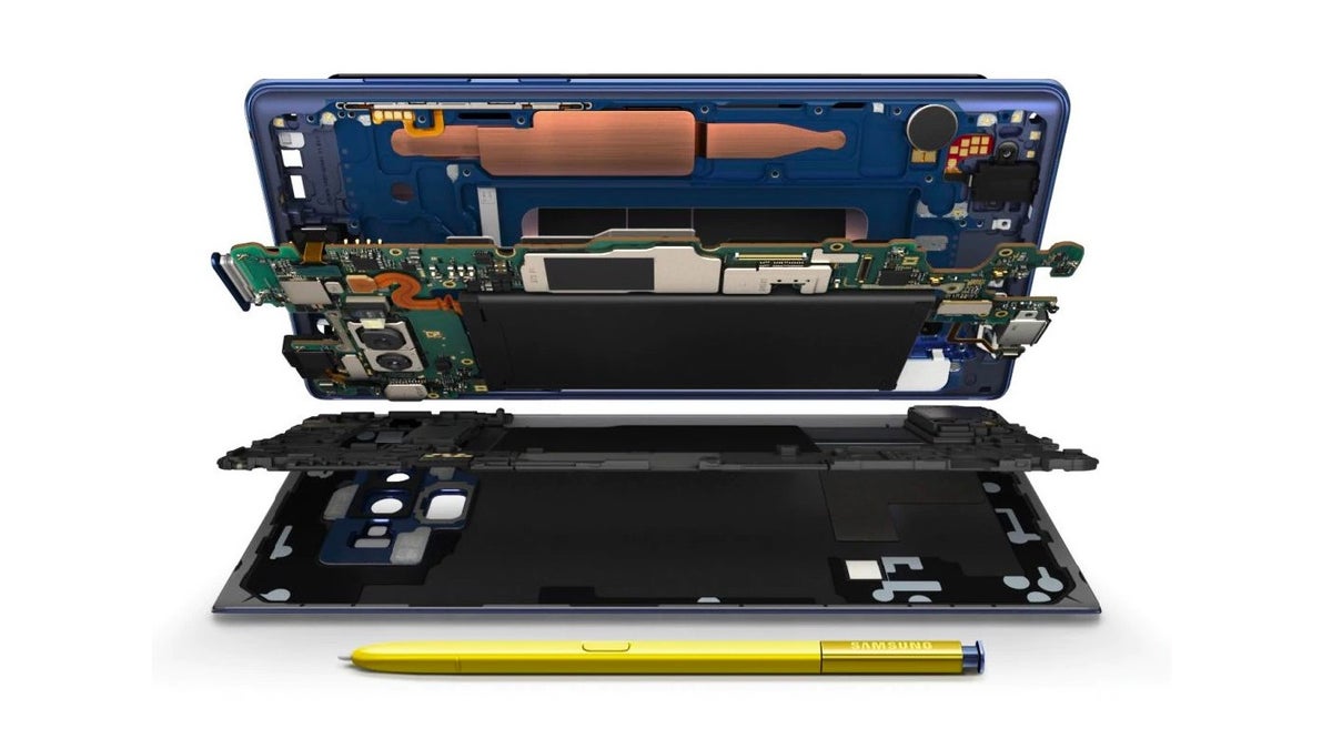 Samsung tired of people tearing into the Note 9 cooling, shows us exactly where the carbon is