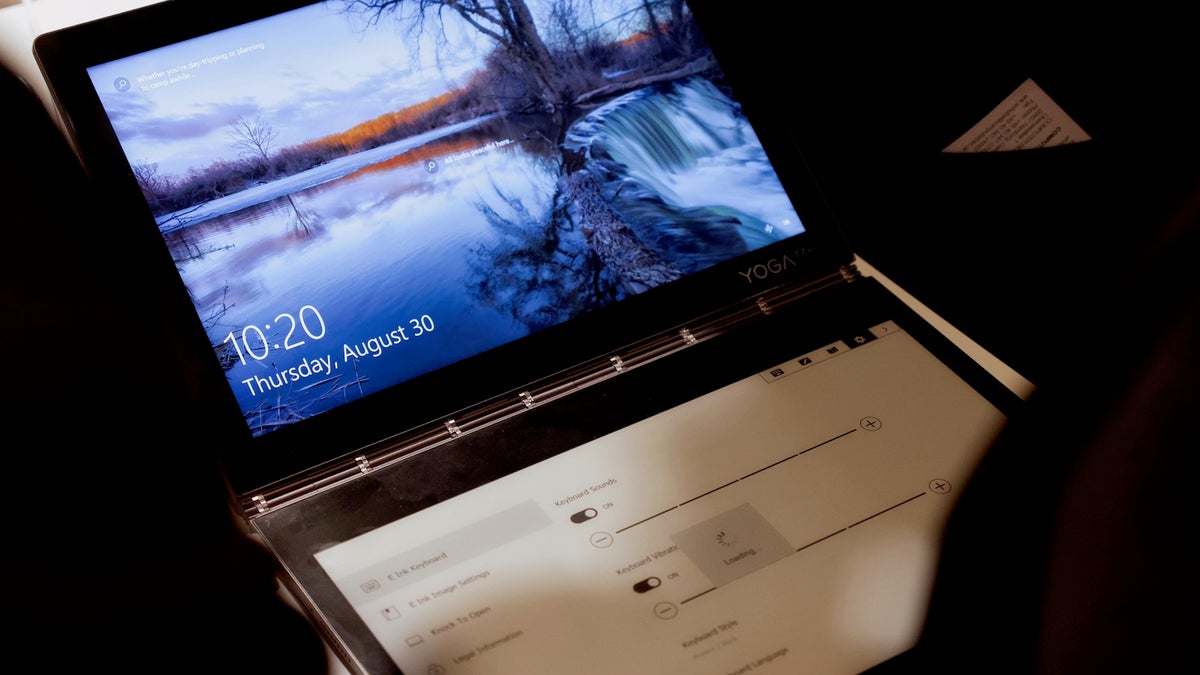 Lenovo has a new Yoga Book: a two-screen tablet hybrid with E Ink -  PhoneArena