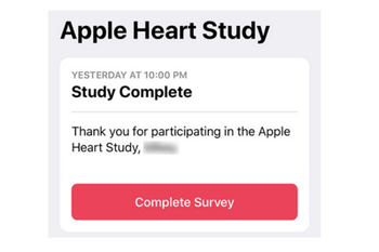 Apple Watch related heart study has ended for early participants