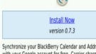 Google Sync for BlackBerry gets updated to version 0.7.3