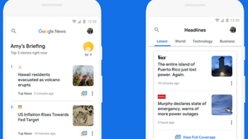 Update to Google News allows app to work regardless of signal strength or phone employed