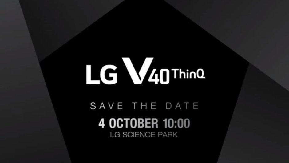LG V40 ThinQ set to be unveiled October 4, invitation hints to triple cameras