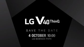 LG V40 ThinQ set to be unveiled October 4, invitation hints to triple cameras