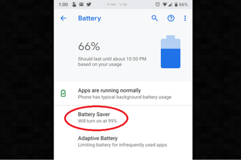 Google's internal battery experiment mistakenly enabled Battery Saving mode on phones running Pie