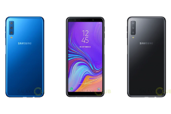 Galaxy A7 (2018) press renders confirm Infinity Display, triple-camera setup