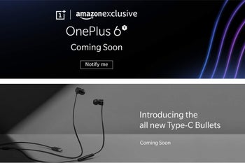 OnePlus 6T already tagged in promo banner as Amazon Exclusive
