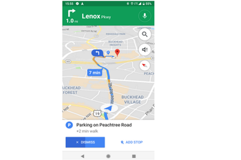 Google Maps will give you suggestions for parking while you're still in transit