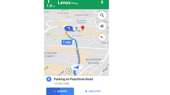Google Maps will give you suggestions for parking while you're still in transit
