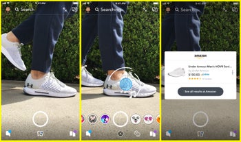 Snapchat now allows users to shop on Amazon with their cameras