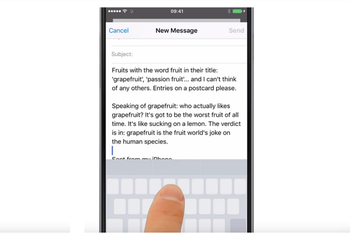 Apple devices without 3D Touch can now use trackpad mode to precisely place a cursor for editing