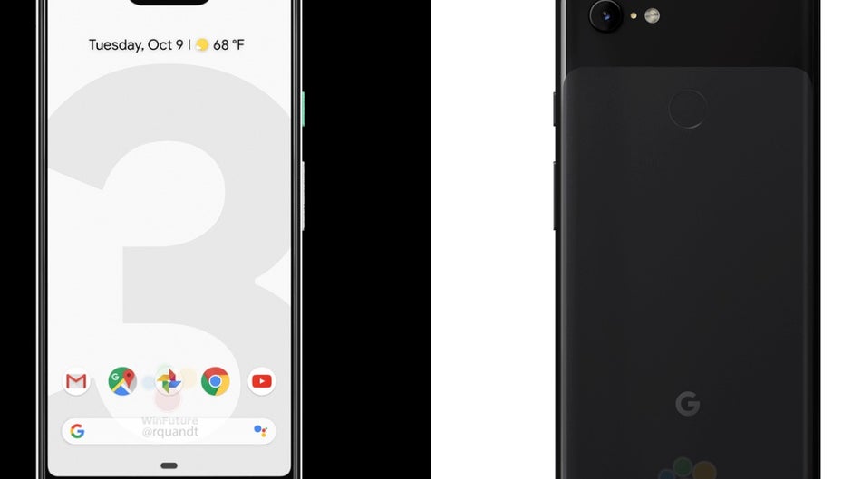 Google Pixel 3 and Pixel 3 XL show up in both black and white in