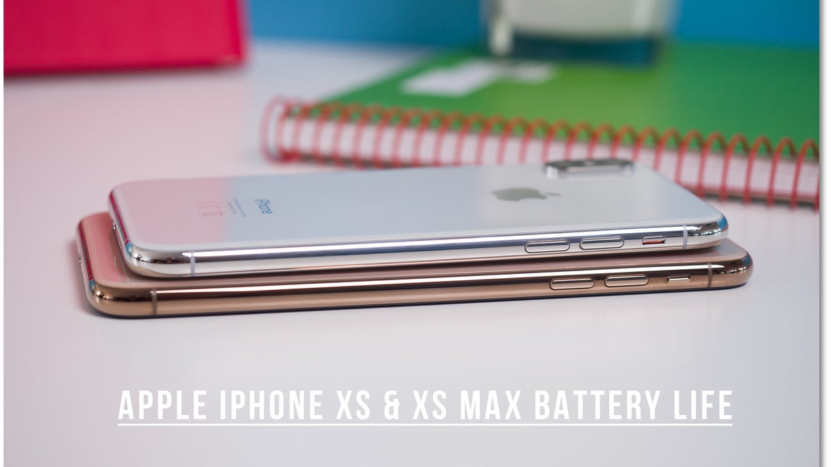The iPhone XS and Max do fine on the battery life test, but fall short of one Apple claim