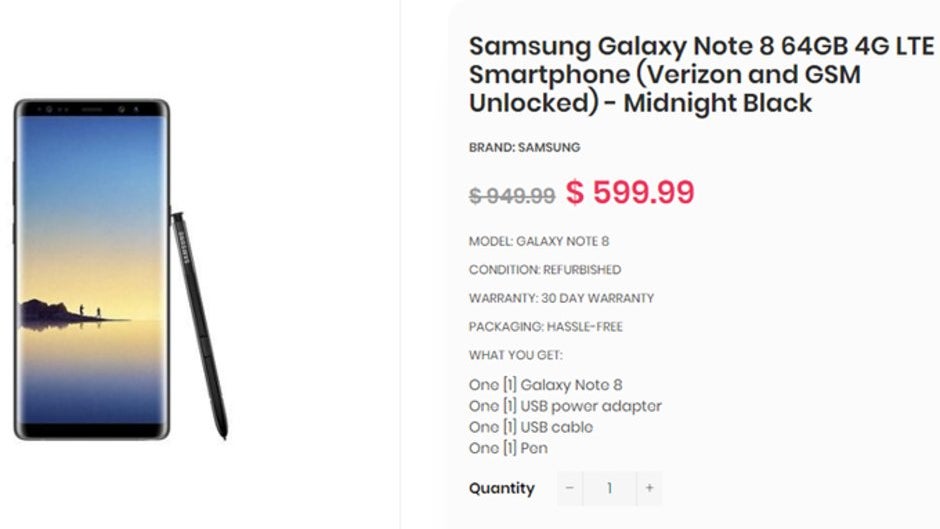 Deal: Refurbished Samsung Galaxy Note 8 costs just $600 (Verizon and unlocked models)