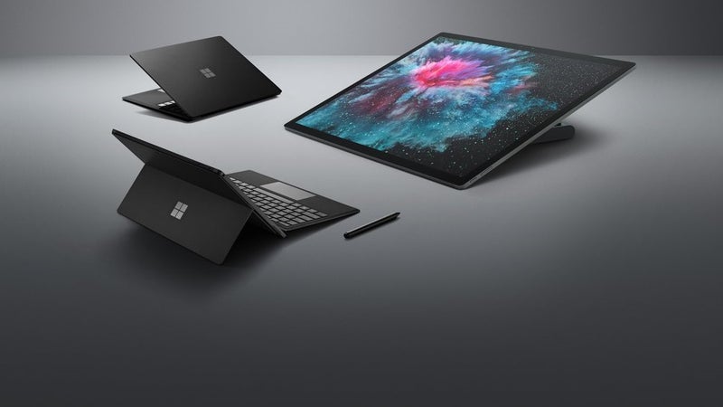 Black Surface Pro 6 leaks out in press image alongside other Surface products