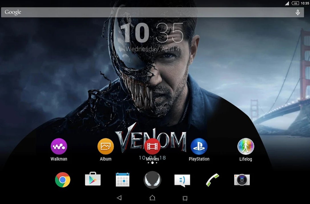 Sony Releases Venom Xperia Theme In The Google Play Store Free Download Phonearena