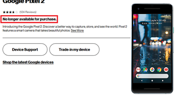 Verizon stops selling Pixel 2; Pixel 2 XL still available