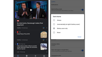 Google News app starts receiving Dark Theme