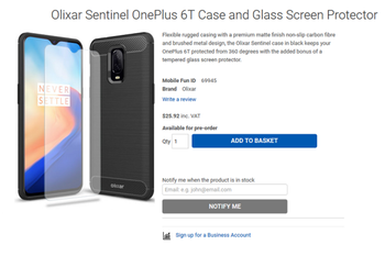 OnePlus 6T renders show phone nestled inside various cases