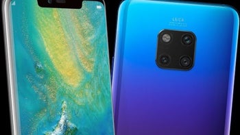 The Huawei Mate 20 Pro makes yet another appearance in Twilight finish