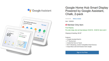 Save $48 with the purchase of a Google Home Hub two pack from Costco for $250