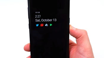 Android 9 Pie for Samsung phones brings colorful changes to the Always-On Display