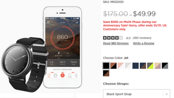 Misfit Phase hybrid smartwatch on sale for $50, a sweet 71% discount