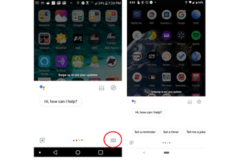 Keyboard icon used for Google Assistant mysteriously disappears on some Android phones