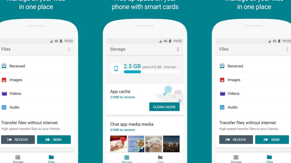 Google's stellar Files Go manager updated with background audio and a video player