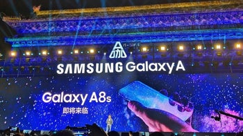Samsung teases Galaxy A8s with bezel-less design and hole in the display.