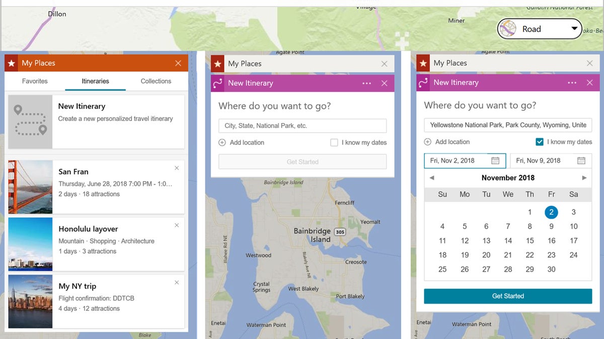 Microsoft adds option to create new travel itinerary on Bing Maps