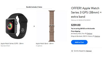 Deal: Save $70 on Apple Watch Series 3 + extra band bundle at Walmart