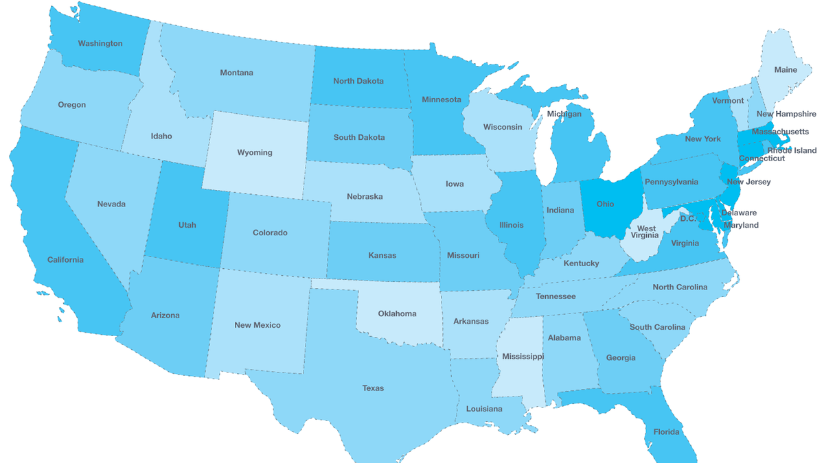 Which state has the fastest LTE download speeds? These maps show where US carriers placed their coverage bets