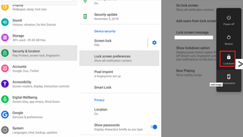 Lockdown mode for Android Pie protects a user's data from getting into the wrong hands