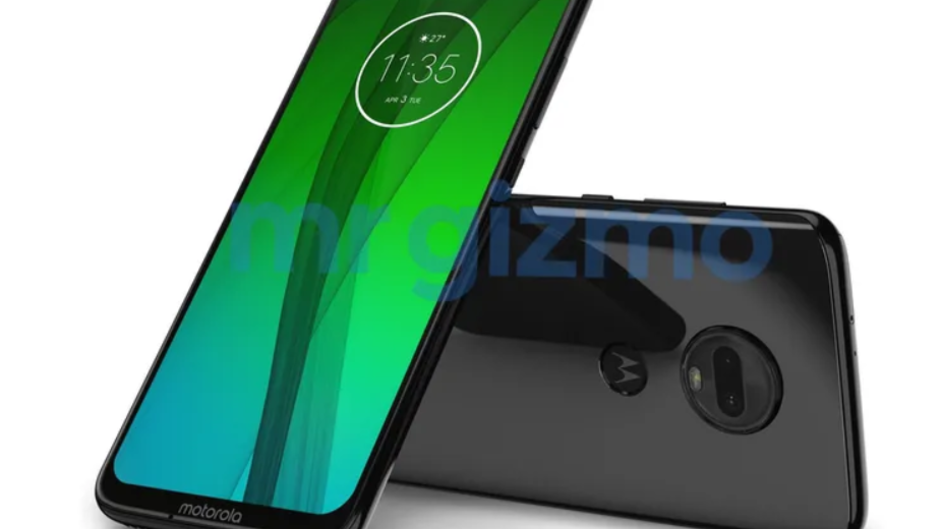 Leaked Moto G7 press render showcases waterdrop notch and dual cameras