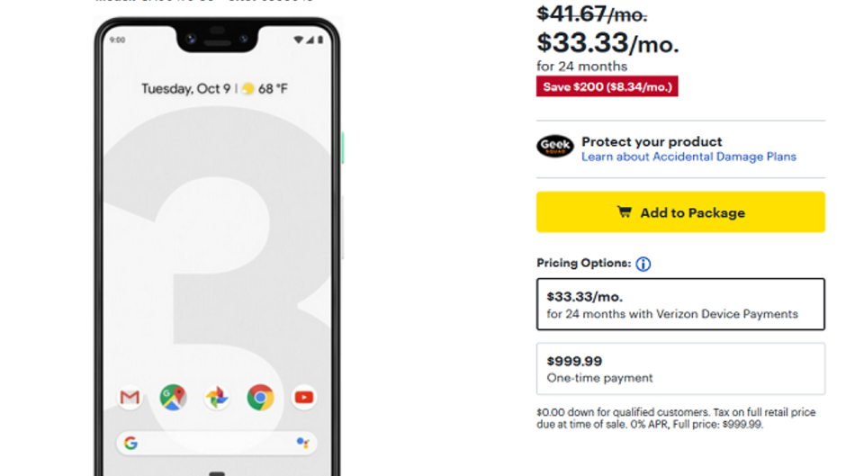 Save $200 on the Pixel 3, Pixel 3 XL and $400 on the Pixel 2 XL right now at Best Buy